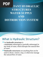 Important Hydraulic Structures Water Supply AND Distribution System