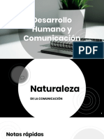 Relación de Temas Desarrollo Humano y Comunicación