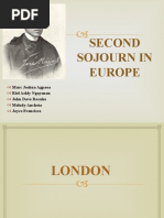 Second Sojourn in Europe