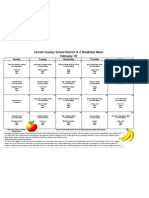 Lincoln County School District # 2 Breakfast Menu February-10