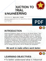 Introduction To Industrial Engineering-TAPEC