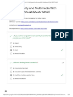 Unit 5 - Activity and Multimedia With Databases MCQs (22617 MAD) PDF