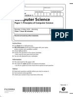 Edexcel Computer Science June 2018 Gcse PDF