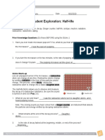 Student Exploration: Half-Life: Vocabulary: Daughter Atom, Decay, Geiger Counter, Half-Life, Isotope, Neutron, Radiation