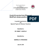 Gabriela N. Fernandez - Covid-19 Vaccine From Pfizer and BioNTech Shows Positive Results (Special Topics For Science Teachers)