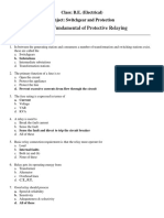 Unit I: Fundamental of Protective Relaying: Class: B.E. (Electrical) Subject: Switchgear and Protection