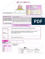 Daily Lesson Plan: Main Skill/ Focus Content Standard Learning Standard Learning Objective