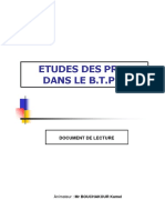 ETUDE DE PRIX Document de Lecture Sur Les Études Des Prix PDF