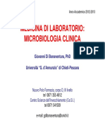 Medicina Di Laboratorio: Microbiologia Clinica