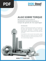 ALGO SOBRE TORQUE Recomendaciones para La Instalación Correcta de Juntas y Torque de Apriete de Los Espárragos - PDF Descargar Libre