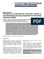 Prevalence of Hypochromic Microcytic Anemia in The Hematology-Oncology Department of The Donka National Hospital