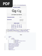 GG GG: Ge (Singular), Ges (Plural)