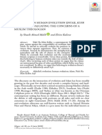 Does Belief in Human Evolution Entail Kufr (Disbelief) ? Evaluating The Concerns of A Muslim Theologian