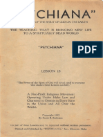 1932 Robinson Psychiana Course Lesson 18