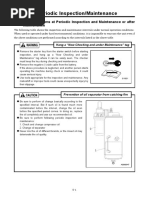 5.1 Important Items at Periodic Inspection and Maintenance or After Maintenance