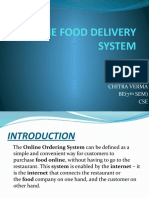 Online Food Delivery System