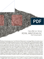 Hans Werner Henze ROYAL WINTER MUSIC. Eltiot Simpson, Guitar PDF