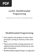 Lect01: Multithreaded Programming: Writing Concurrently Running Threads