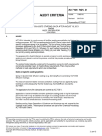 Audit Criteria: AC 7109 REV. D