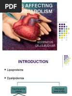 Drugs Affecting Lipid Metabolism