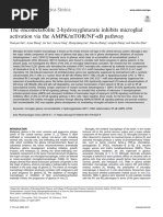 The oncometabolite 2-hydroxyglutarate inhibits microglial activation via the AMPK/mTOR/NF-κB pathway