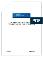 Information Technology Procedure and Policy Manual: Verified by Approved by