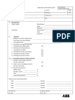 Idabb PSSS: Inspection and Test Record 1WATPSF0-019 Diesel Generators 1