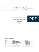 Operations Management Case Study-Belle Inc. Group 6 Section-1