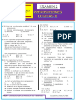 Proposiciones Logicas Examen