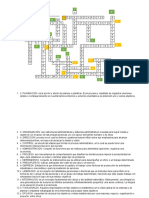 Crucigrama - Proceso Administrativo