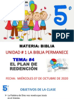 Tema #4 El Plan de Redención