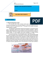 Introduction To The Cell and Its Structure
