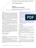 Industrial Platinum Resistance Thermometers: Standard Specification For