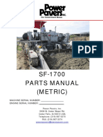 Parts Manual - SF-1700 (ENG - Metric)