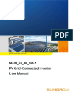 SG30 - 33 - 40 - 50CX User Manual