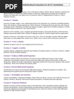 XE - A Engineering Mathematics (Compulsory For All XE Candidates)