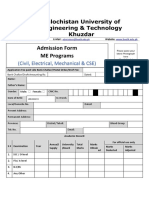 Admission Form For ME 2019 Final