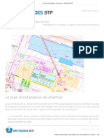 Le Plan D'installation de Chantier - Méthodes BTP PDF