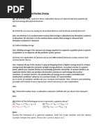 PHY 332 Atomic and Nuclear Energy Tutorial Questions: (C) X - X + F