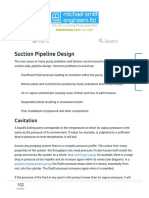 Pump Suction Pipe Design Considerations