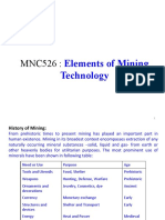 Terminology, Stages of Mining, Access To Mines