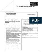 DAIHEN TIG Welding Torch (MWP-18) : Instruction Manual