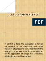 Domicile and Habitual Residence