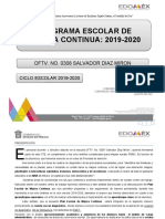 Plan Escolar de Mejora Continua 2019-2020-1