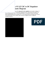 Step Up 6V To 9V/12V DC To DC Regulator Circuit Schematic Diagram
