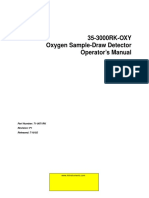 35-3000RK-OXY Oxygen Sample-Draw Detector Operator's Manual: Part Number: 71-0071RK Revision: P1 Released: 7/18/02