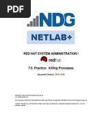 Red Hat System Administration I 7.6 Practice