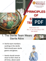 Principles OF Sterile Technique: Prepared By: Mrs. R. M. Dimalibot RM, RN Man