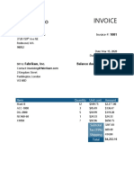 Contoso INVOICE (Fabrikam UK) PDF