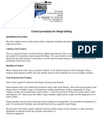Correct Procedure For Flange Bolting